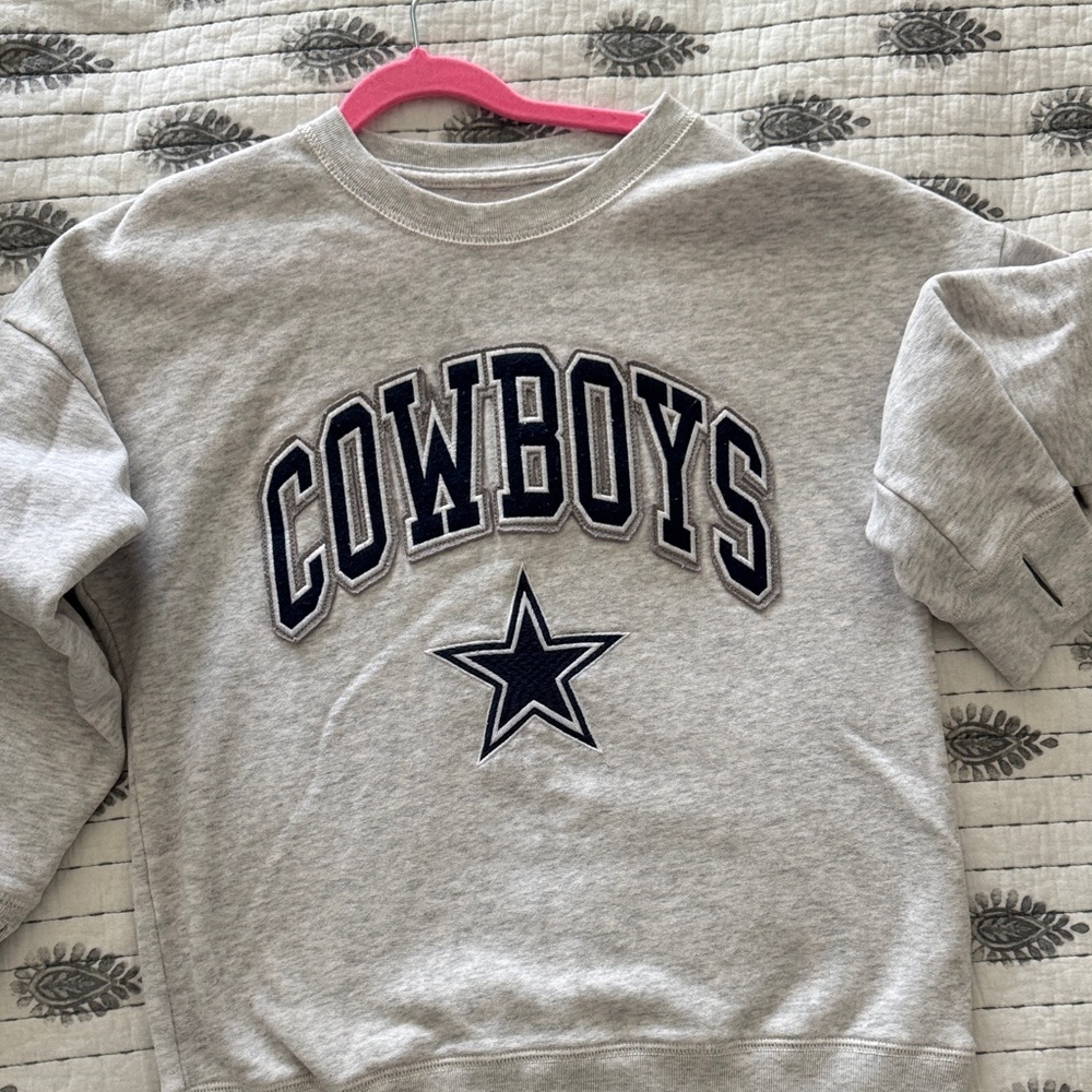 NFL Cowboys Gray Kids Sweatshirt